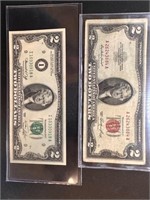 United States Of America $2.00 bills
