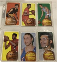 6- 1970/71 Basketball cards Tall boys