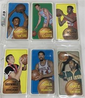 6- 1970/71 Basketball tall boys cards