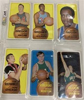 6- 1970/71 basketball tall boys cards