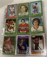125- 1970/80’s Hockey cards