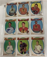9- 1971/72 Hockey cards