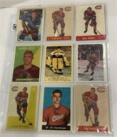 9- Retro Hockey cards