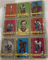 48- 1972/73 Hockey low grade cards