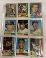 18-  1950/60’s Baseball cards low grade