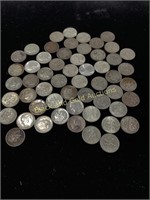52 Silver Roosevelt Dimes one Mercy Dime