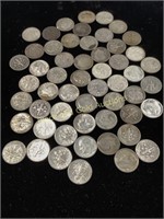 52 Silver Roosevelt Dimes