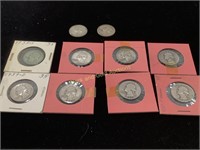 10 Silver Mixed Washington Quarters