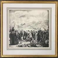 George Wesley Bellows Lithograph, The Irish Fair