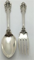 Wallace Grand Baroque Sterling Silver Fork & Knife