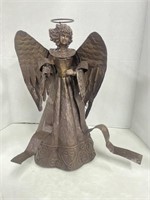 Decorative metal angel. Approx. 17” tall.