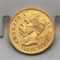 1882 Italy Gold Coin
