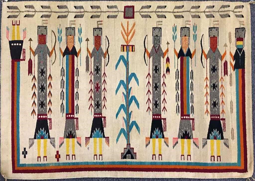 Navajo Yei Handwoven Rug