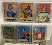 6-1972/73 Hockey cards