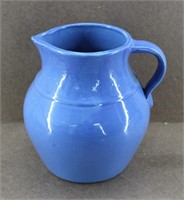 Antique Blue Yellow Ware Pitcher 232