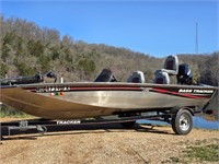 2010 Bass Tracker Boat Pro Crappie 175 Like New