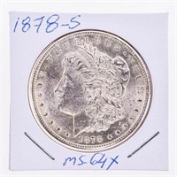 USA 1878S Silver Morgan Dollar MS64
