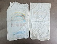 Vtg Hershey Sugar Bag & Polar Bear Flour Bag