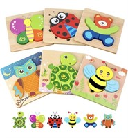 Toddler Puzzles, Wooden Jigsaw Animals Puzzles