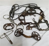 Vintage Tack and two large safety pins