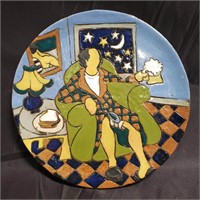 Judy Miller art pottery plate