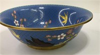 Oriental Cloisonne Floral Bowl