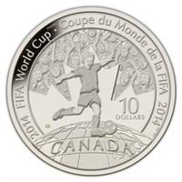 2014 $10 2014 FIFA World Cup - Pure Silver Coin