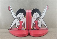 2002 Betty Boop Heart Book Ends