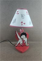 Betty Poop Wood Cut-Out Table Lamp 17" tall