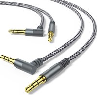 New 2 Pack Aux Cable, 6.6ft/2M TRS Auxiliary
