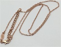 Sterling Silver Bronze Tone Necklace