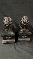 2 New 12x3x6” Lion Bookends