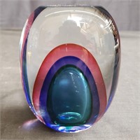 Hand blown glass desk ornament