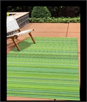Green Devore 8 x 10 ‘ Reversible Outdoor Rug