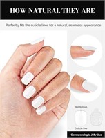 MelodySusie Press on Nails Short, Almond Shape Med