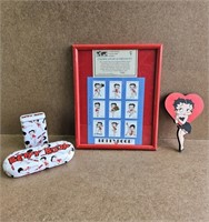 Betty Boop Collector Stamps w/ COA - Plus