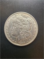 1889 Morgan Silver Dollar Coin.