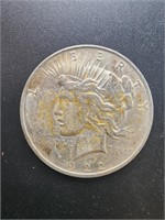 1922-D Peace Silver Dollar Coin.