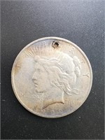 1922 Peace Silver Dollar Coin.