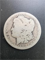 1891-O Morgan Silver Dollar Coin.