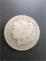 1903-S Morgan Silver Dollar Coin.