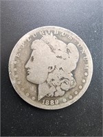 1889-O Morgan Silver Dollar Coin.