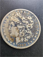 1900-O Morgan Silver Dollar Coin.