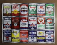 Oil Can Collection Display Vinyl Banner