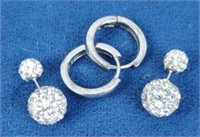 Sterling Earrings (2 pair)