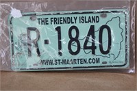 St. Maarten Y2K License Plate