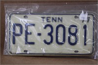 77 Tennessee License Plate