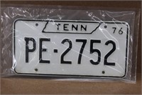 76 Tennessee License Plate