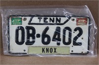 69-70 Tennessee License Plate