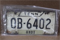 Vintage Tennessee License Plate